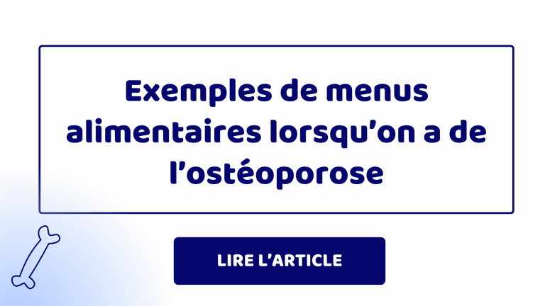 Menus alimentaires ostéoporose Menus alimentaires ostéoporose
